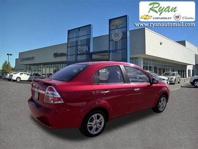 chevrolet aveo 2009 red sedan lt gasoline 4 cylinders front wheel drive automatic 55313