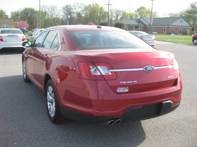 ford taurus 2010 red sedan sel gasoline 6 cylinders front wheel drive automatic 62863