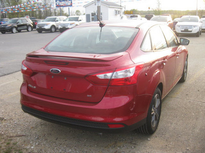 ford focus 2012 red sedan se flex fuel 4 cylinders front wheel drive 6 speed automatic 62863