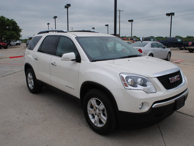 gmc acadia 2008 white suv slt gasoline 6 cylinders front wheel drive automatic 76087