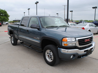 gmc sierra 2500hd 2006 blue slt diesel 8 cylinders 4 wheel drive automatic 76087