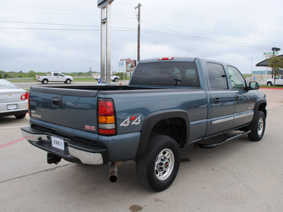 gmc sierra 2500hd 2006 blue slt diesel 8 cylinders 4 wheel drive automatic 76087