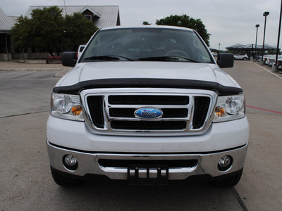 ford f 150 2008 white xlt flex fuel 8 cylinders 2 wheel drive automatic with overdrive 76087
