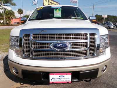 ford f 150 2009 white king ranch flex fuel 8 cylinders 4 wheel drive automatic 32401