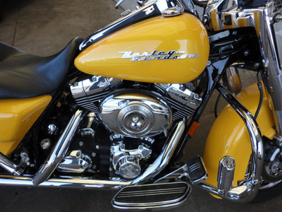 harley davidson flhrs 2007 yellow road king custom 2 cylinders 5 speed 45342