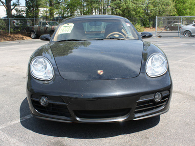 porsche cayman 2007 black coupe gasoline 6 cylinders rear wheel drive 5 speed manual 27616