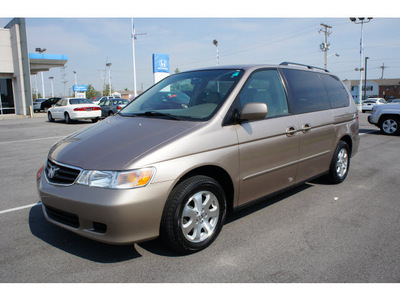 honda odyssey 2004 gold van ex l w dvd gasoline 6 cylinders front wheel drive 5 speed automatic 47129