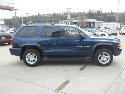 dodge durango 2001 blue suv rt gasoline 8 cylinders 4 wheel drive 4 speed automatic 99212