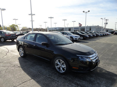 ford fusion 2012 black sedan se gasoline 4 cylinders front wheel drive automatic with overdrive 60546