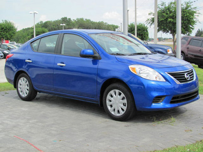 nissan versa 2012 blue sedan sv gasoline 4 cylinders front wheel drive automatic 33884
