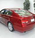 lexus gs 450h 2009 red sedan hybrid 6 cylinders rear wheel drive automatic 91731