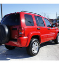 jeep liberty 2002 red suv limited gasoline v6 4 wheel drive 4 speed automatic 47129