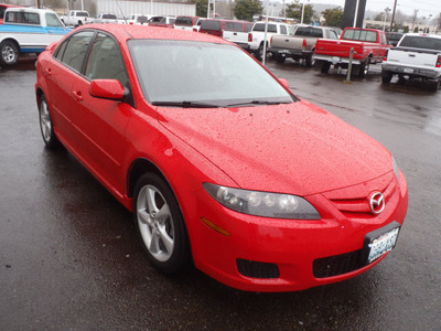 mazda mazda6 2007 red hatchback s sport value edition gasoline 6 cylinders front wheel drive automatic 98371