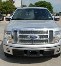 ford f 150 2010 silver lariat flex fuel 8 cylinders 2 wheel drive automatic 76087