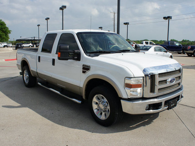ford f 250 super duty 2008 white lariat diesel 8 cylinders rear wheel drive automatic 76087