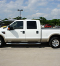 ford f 250 super duty 2008 white lariat diesel 8 cylinders rear wheel drive automatic 76087