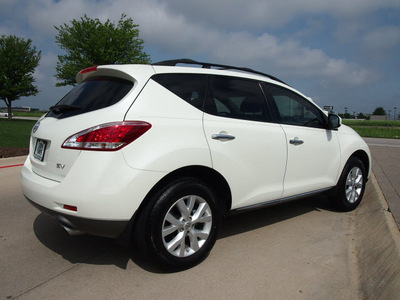 nissan murano 2011 white sv gasoline 6 cylinders front wheel drive automatic with overdrive 76018