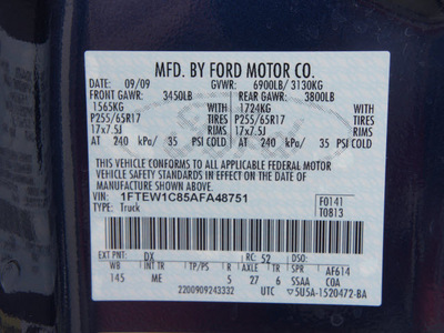 ford f 150 2010 dk  blue xlt gasoline 8 cylinders 2 wheel drive automatic 76108