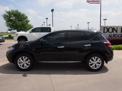 nissan murano 2011 black gasoline 6 cylinders front wheel drive automatic with overdrive 76018