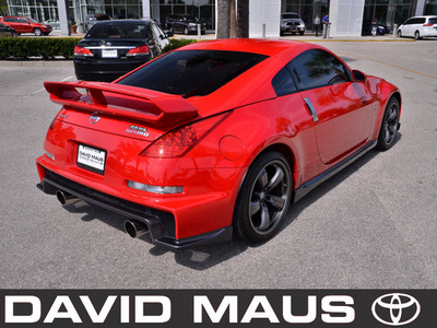 nissan 350z 2008 red coupe nismo gasoline 6 cylinders rear wheel drive 6 speed manual 32771