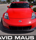 nissan 350z 2008 red coupe nismo gasoline 6 cylinders rear wheel drive 6 speed manual 32771