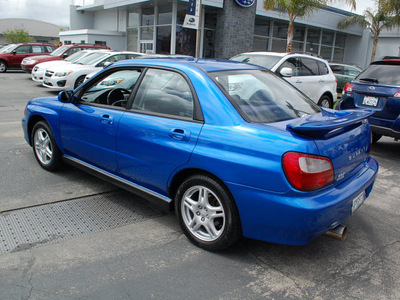 subaru impreza 2002 blue sedan wrx gasoline 4 cylinders dohc all whee drive 5 speed manual 94063