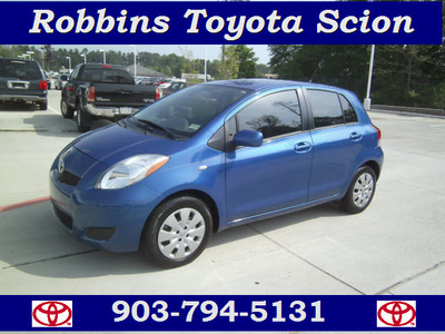toyota yaris 2009 blue hatchback gasoline 4 cylinders front wheel drive automatic 75503