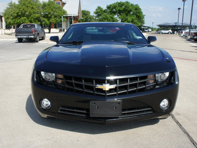 chevrolet camaro 2012 black coupe gasoline 6 cylinders rear wheel drive automatic 76087
