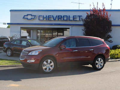 chevrolet traverse 2010 red suv ltz gasoline 6 cylinders front wheel drive automatic 27591