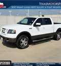ford f 150 2008 white fx4 flex fuel 8 cylinders 4 wheel drive automatic with overdrive 76108
