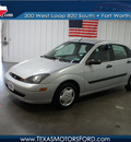 ford focus 2003 silver sedan lx gasoline 4 cylinders front wheel drive automatic with overdrive 76108