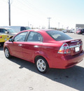 chevrolet aveo 2009 red sedan lt gasoline 4 cylinders front wheel drive automatic 55313