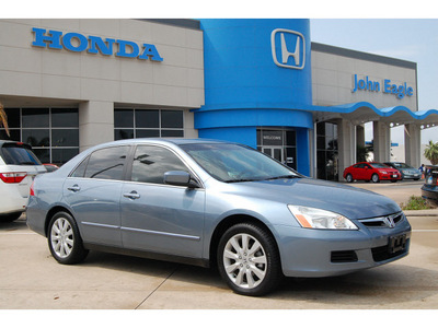 honda accord 2007 lt  blue sedan special edition v 6 gasoline 6 cylinders front wheel drive automatic 77065