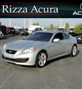 hyundai genesis 2010 silver coupe gasoline 4 cylinders rear wheel drive automatic with overdrive 60462