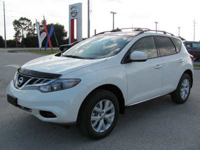 nissan murano 2012 white suv sl gasoline 6 cylinders front wheel drive automatic 33884