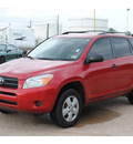 toyota rav4 2007 red suv gasoline 4 cylinders front wheel drive automatic 77037