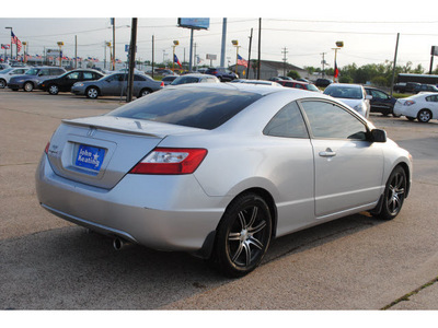 honda civic 2008 silver coupe ex gasoline 4 cylinders front wheel drive automatic 77037