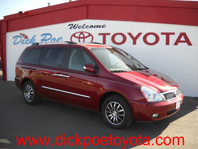 kia sedona 2012 red van ex gasoline 6 cylinders front wheel drive automatic 79925