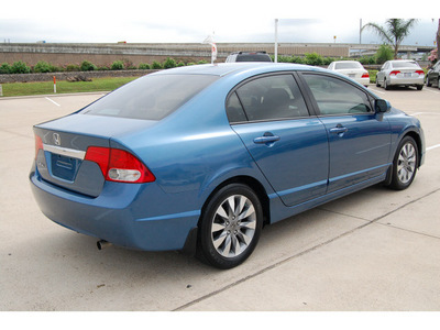 honda civic 2009 blue sedan ex l gasoline 4 cylinders front wheel drive automatic 77065