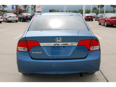honda civic 2009 blue sedan ex l gasoline 4 cylinders front wheel drive automatic 77065