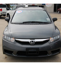 honda civic 2009 dk  gray sedan dx vp gasoline 4 cylinders front wheel drive automatic 77065