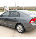 honda civic 2009 dk  gray sedan dx vp gasoline 4 cylinders front wheel drive automatic 77065