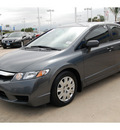 honda civic 2009 dk  gray sedan dx vp gasoline 4 cylinders front wheel drive automatic 77065