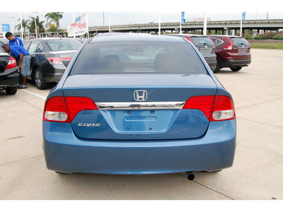 honda civic 2009 blue sedan lx gasoline 4 cylinders front wheel drive automatic 77065