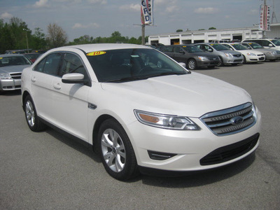 ford taurus 2010 white sedan sel gasoline 6 cylinders front wheel drive automatic 62863