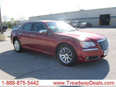 chrysler 300 2012 red sedan limited gasoline 6 cylinders rear wheel drive automatic 45840