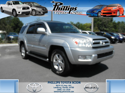 toyota 4runner 2003 silver suv limited gasoline 6 cylinders rear wheel drive automatic 34788