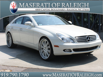mercedes benz cls class 2007 off white coupe cls550 gasoline 8 cylinders rear wheel drive automatic 27616