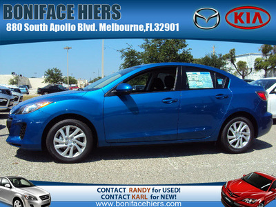 mazda mazda3 2012 lt  blue sedan touring gasoline 4 cylinders front wheel drive automatic 32901