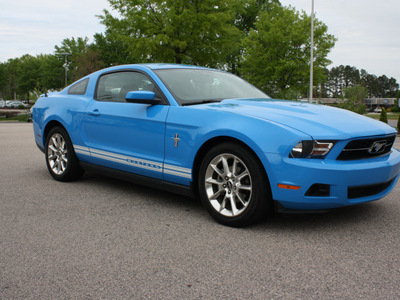 ford mustang 2010 lt  blue coupe v6 premium gasoline 6 cylinders rear wheel drive automatic 27616